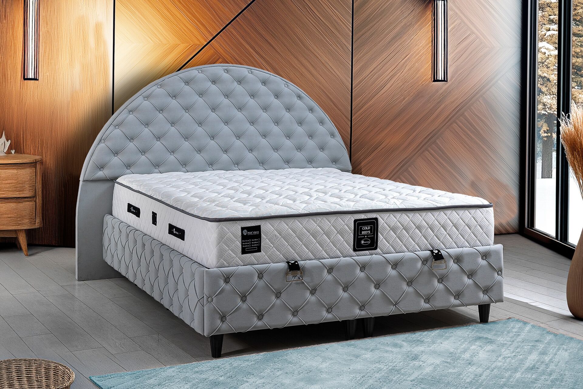 Cold Bed 200 cm Çift Kişilik Baza Başlığı PV1212
