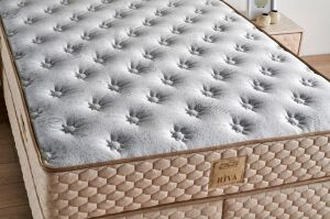Riva 140x190 Çift Kişilik Yatak, Baza, Başlık Seti MYB1310A