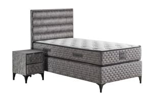 Riva 100x200 Tek Kişilik Yatak, Baza, Başlık Seti MYB1310B