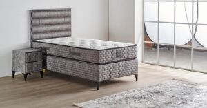 Riva 120x200 Tek Kişilik Yatak, Baza, Başlık Seti MYB1310B