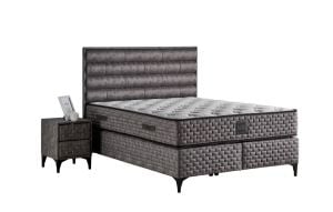 Riva 150x200 Çift Kişilik Yatak, Baza, Başlık Seti MYB1310B