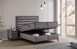 Riva 150x200 Çift Kişilik Yatak, Baza, Başlık Seti MYB1310B