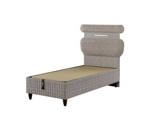 Lucca 90x200 Tek Kişilik Yatak, Baza, Başlık Seti EY3005