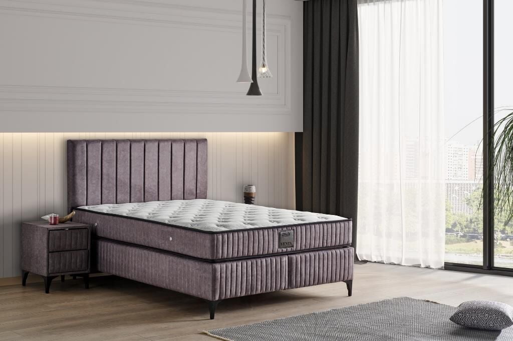 Venta 150x200 Double Mattress, Divan Base, Headboard Set MYB1311A