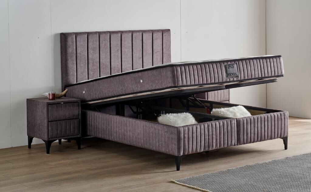 Venta 150x200 Double Mattress, Divan Base, Headboard Set MYB1311A