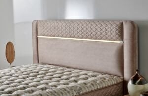Gusto Krem 200 cm Çift Kişilik Baza Başlığı CB3204