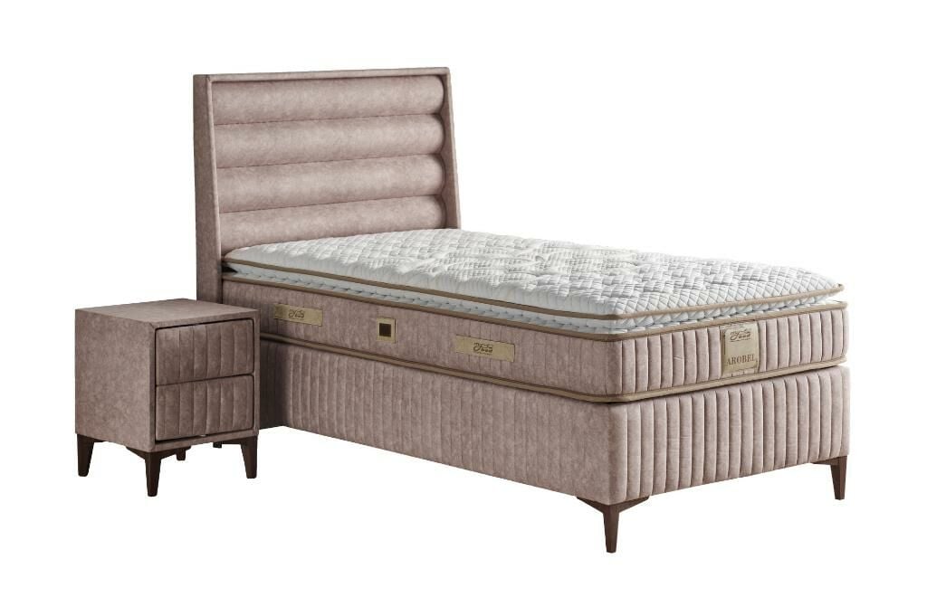 Arobel 120x200 Tek Kişilik Yatak, Baza, Başlık Seti MYB1312A