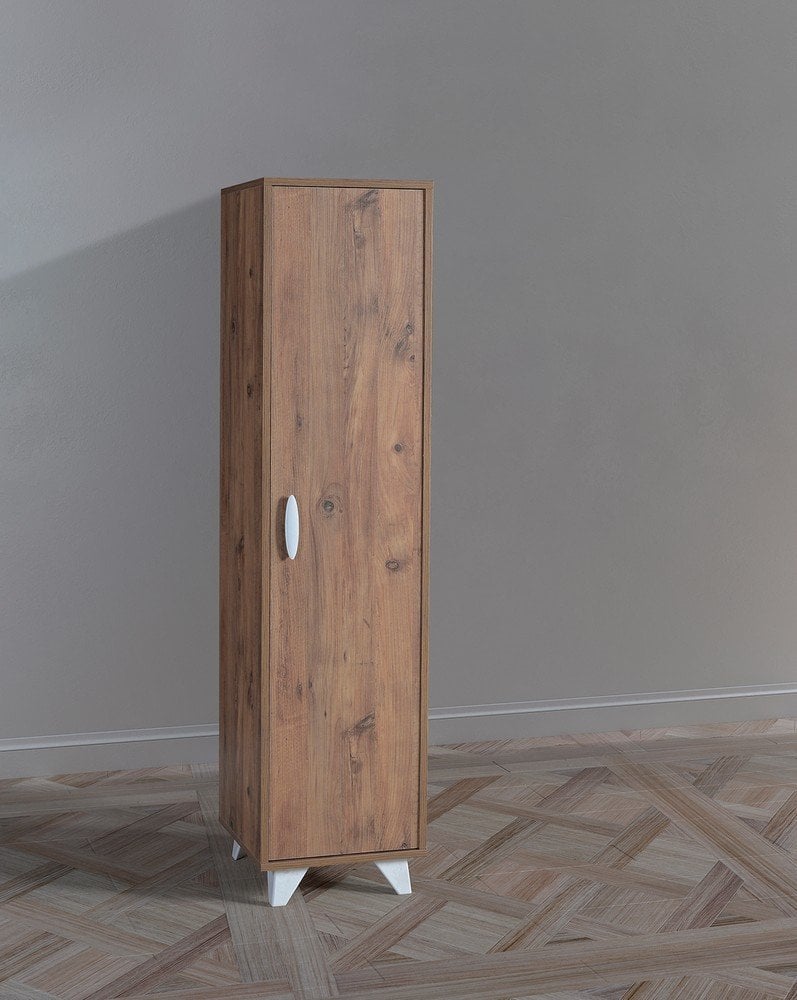Hira Single Door Atlantic Pine Cabinet ECN5986