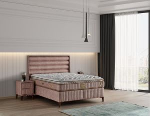 Arobel 150x200 Çift Kişilik Yatak, Baza, Başlık Seti MYB1312A