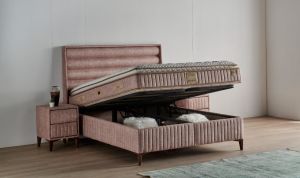 Arobel 150x200 Çift Kişilik Yatak, Baza, Başlık Seti MYB1312A