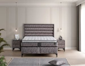 Arobel 120x200 Tek Kişilik Yatak, Baza, Başlık Seti MYB1312B