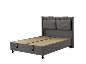 Sleepy 140x190 Çift Kişilik Yatak, Baza, Başlık Seti EY3012