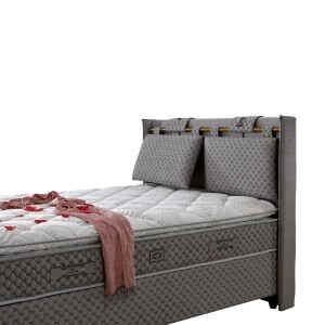 Sleepy 140x200 Çift Kişilik Yatak, Baza, Başlık Seti EY3012