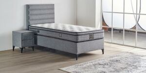 Luna 90x190 Tek Kişilik Yatak, Baza, Başlık Seti MYB1313A