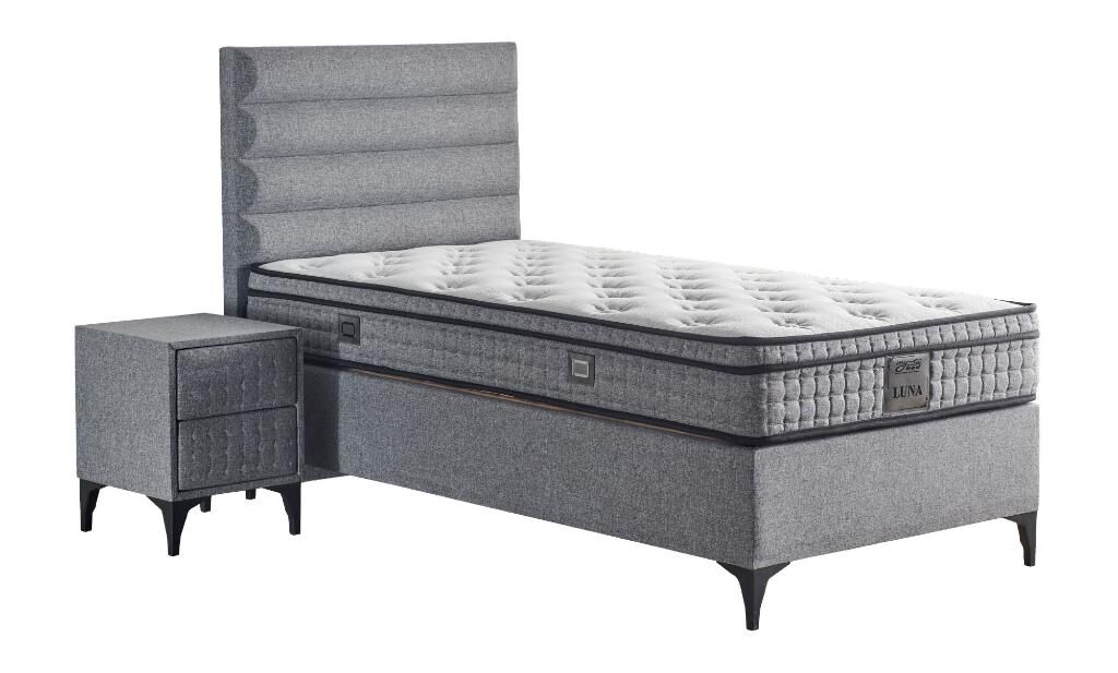 Luna 100x200 Tek Kişilik Yatak, Baza, Başlık Seti MYB1313A