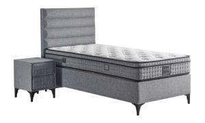 Luna 100x200 Tek Kişilik Yatak, Baza, Başlık Seti MYB1313A