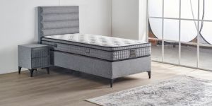 Luna 100x200 Tek Kişilik Yatak, Baza, Başlık Seti MYB1313A