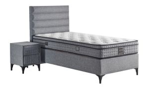 Luna 120x200 Tek Kişilik Yatak, Baza, Başlık Seti MYB1313A