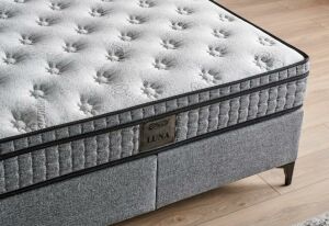 Luna 140x190 Çift Kişilik Yatak, Baza, Başlık Seti MYB1313A