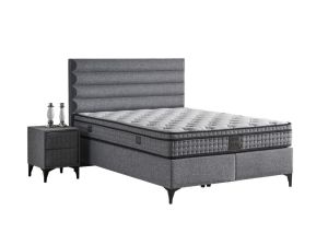 Luna 160x200 Çift Kişilik Yatak, Baza, Başlık Seti MYB1313A