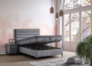 Luna 160x200 Çift Kişilik Yatak, Baza, Başlık Seti MYB1313A
