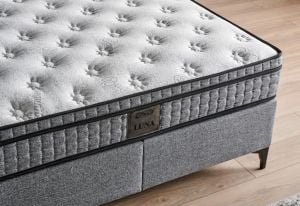 Luna 160x200 Çift Kişilik Yatak, Baza, Başlık Seti MYB1313A
