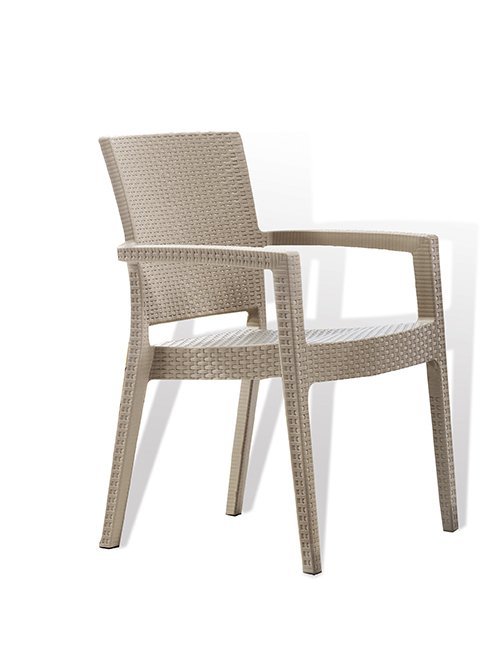 MD S364/B Rattan Armchair (Cappuccino)