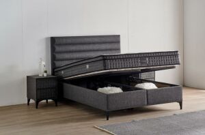 Luna 100x200 Tek Kişilik Yatak, Baza, Başlık Seti MYB1313B