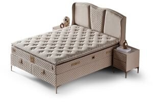 Trend 150x200 Çift Kişilik Yatak, Baza, Başlık Seti
