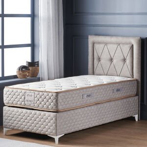 Sedef 120x200 Tek Kişilik Yatak, Baza, Başlık Seti MYB1314