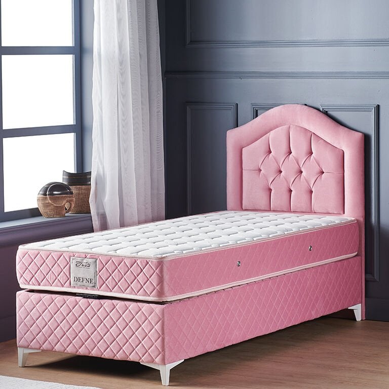 Defne 100x200 Tek Kişilik Yatak, Baza, Başlık Seti MYB1315