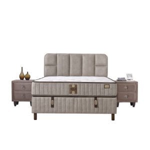 Pien 140x190 Çift Kişilik Yatak, Baza, Başlık Seti EY3014