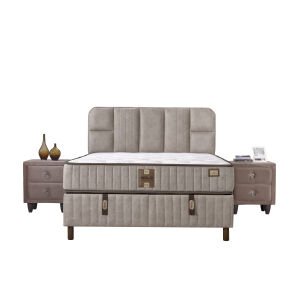 Pien 140x200 Çift Kişilik Yatak, Baza, Başlık Seti EY3014