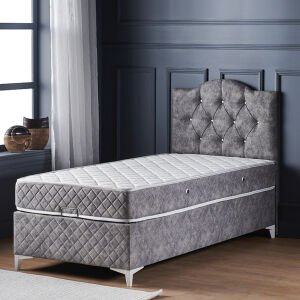 Venüs 120x200 Tek Kişilik Yatak, Baza, Başlık Seti MYB1317A