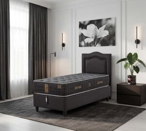 Mabel 90x190 Tek Kişilik Yatak, Baza, Başlık Seti EY3015