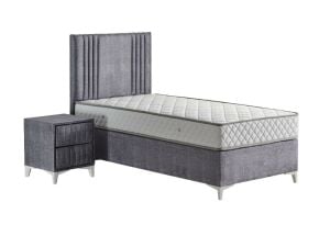 Delta 90x190 Tek Kişilik Yatak, Baza, Başlık Seti MYB1318