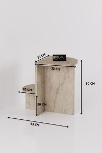 MD Setro Yan Sehpa Suntalam Ekru 53x35 cm