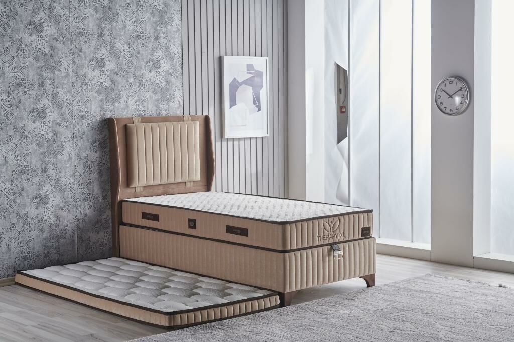 Therapy XL Mink 120x200 Single Mattress, Divan Base, Headboard Set CB2024