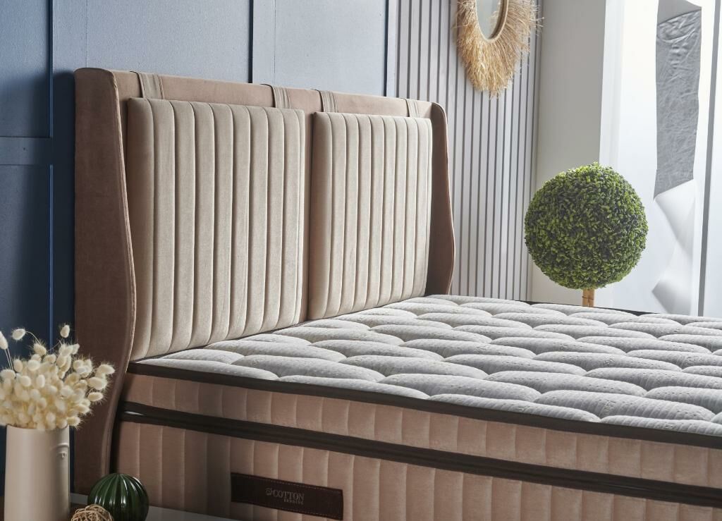 Therapy XL Mink 120x200 Single Mattress, Divan Base, Headboard Set CB2024