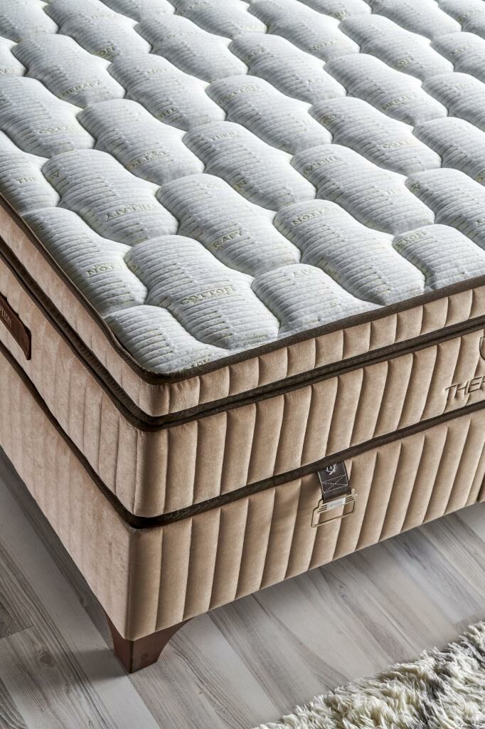 Therapy XL Mink 120x200 Single Mattress, Divan Base, Headboard Set CB2024