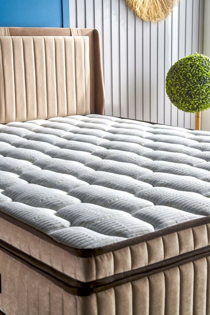 Therapy XL Mink 120x200 Single Mattress, Divan Base, Headboard Set CB2024