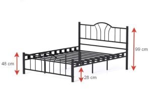 Bella Metal Karyola 140x200 ARM143 Siyah