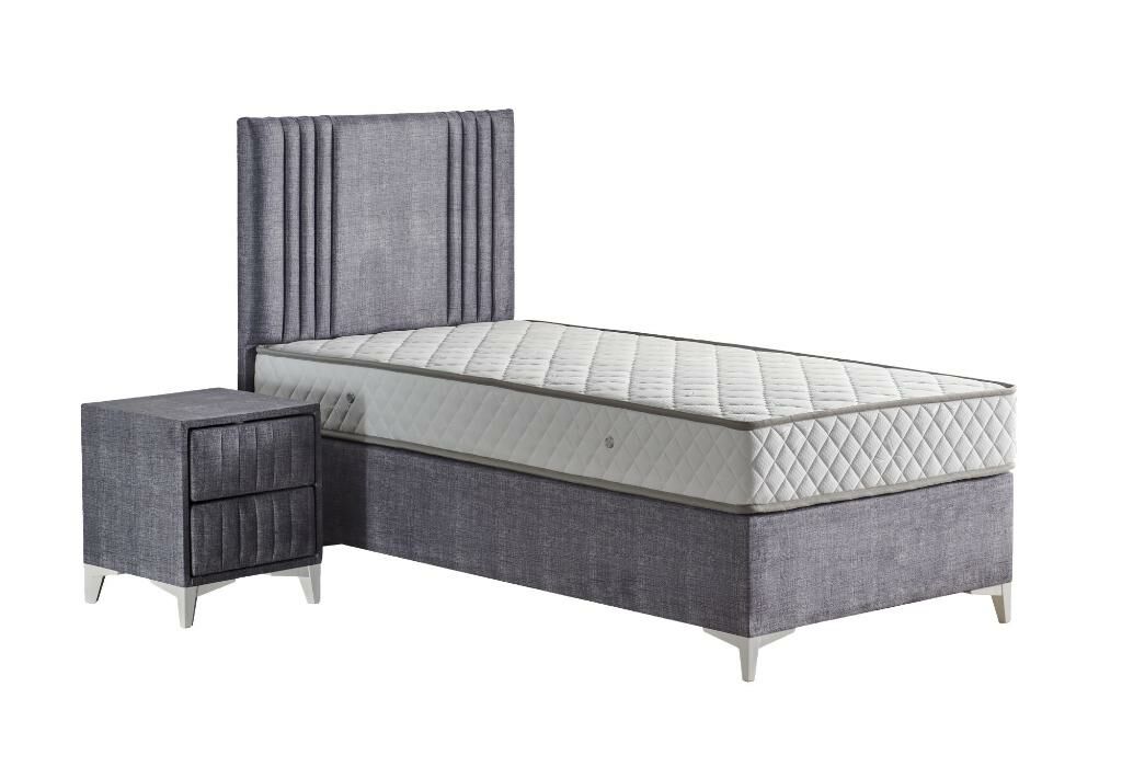 Delta 120x200 Tek Kişilik Yatak, Baza, Başlık Seti MYB1318