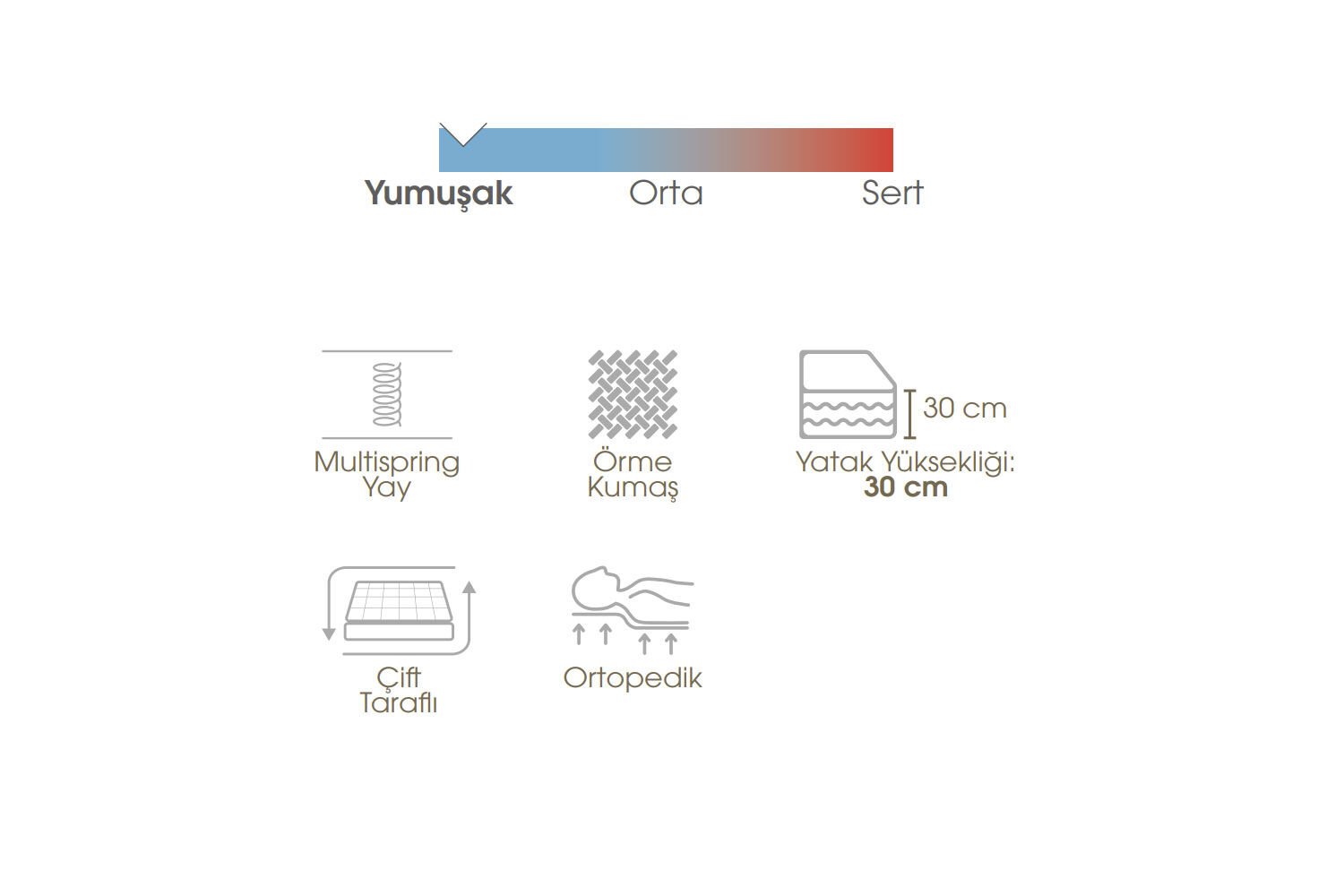 Gold 140x190 Double Mattress EY3406