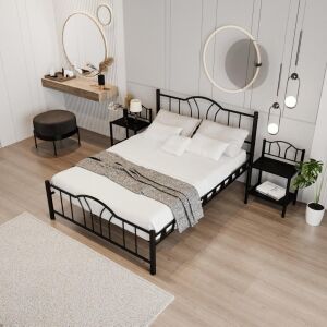 Bella Metal Karyola 100x200 ARM140 Siyah