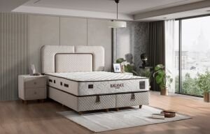 Balance 140x190 Çift Kişilik Yatak, Baza, Başlık Seti MBL1002