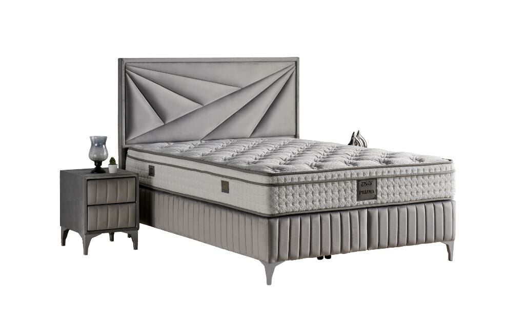 Prizma 150x200 Çift Kişilik Yatak, Baza, Başlık Seti MYB1320A