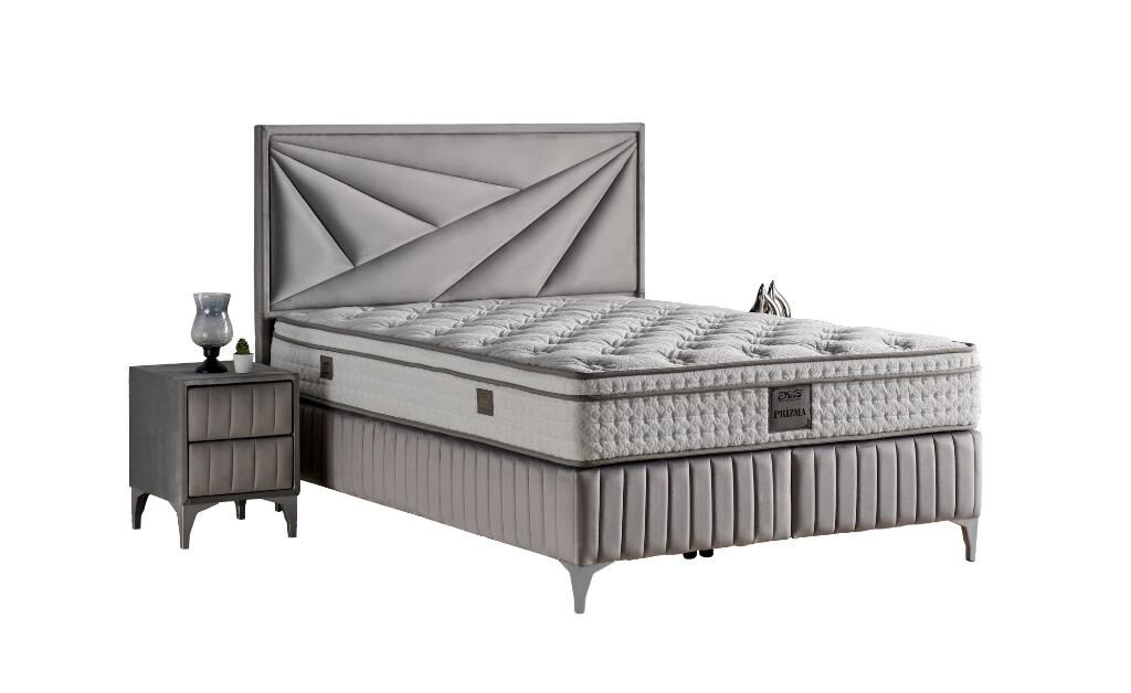 Prizma 150x200 Çift Kişilik Yatak, Baza, Başlık Seti MYB1320A