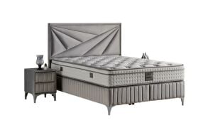 Prizma 150x200 Çift Kişilik Yatak, Baza, Başlık Seti MYB1320A