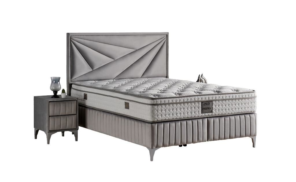 Prizma 160x200 Çift Kişilik Yatak, Baza, Başlık Seti MYB1320A
